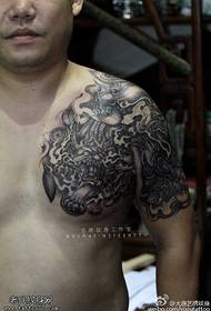 Shoulder Pan Dragon Tattoo Kālā