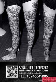 skoonheidspote super aantreklike blombene klip draak tatoeëringspatroon 148898-arm 'n koel klassieke Europese en Amerikaanse draak kruistatoeëringpatroon