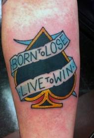 Spoti za rangi ya mkono na muundo wa tattoo ya barua