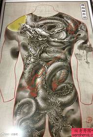 Super Bull Domineering rukopis tetovania drakov s plným chrbtom