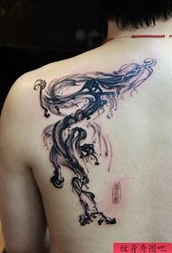 skouder populêr klassike inkt skilderij draak tatoetmuster