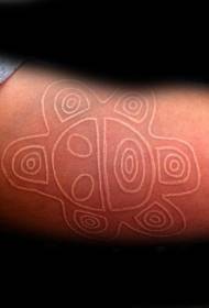brazo patrón de tatuaxe símbolo antigo branco