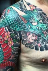 domineering Painted dragon tattoo pattern