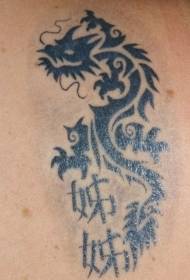 ubuntu Chinese isitayela dragon totem futhi Chinese tattoo iphethini