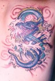 Wzór tatuażu Sharp Teeth Dragon