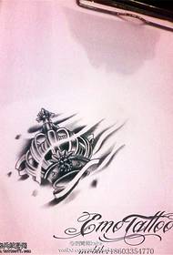 корона лист татуювання рукопис малюнок
