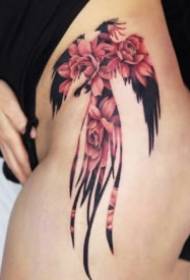 Një grup vlerësimi i modelit të tatuazhit të dragoit dhe feniksit feniks  149175 @ 9 model i tatuazhit të phoenix zjarrit të kuq