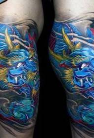 ноги татуювання дракон домінантний дракон