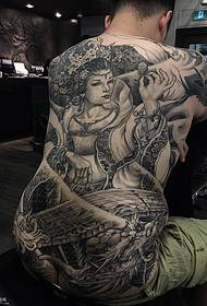 geisha dragoi tatuaje eredua