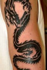 kmenové totem létající drak tetování vzor