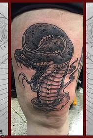 comb sárkány kígyó tetoválás minta