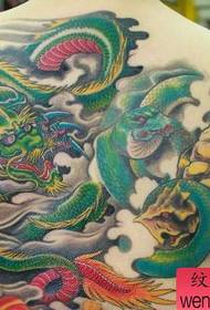 God beest tattoo patroon - Qinglong Xuanwu tattoo patroon collectie boetiek