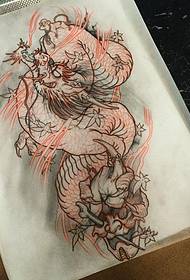 drake tatuering mönster manuskript
