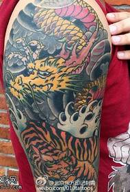 татуировка плеча дракона
