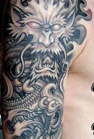 kar tetoválás mintája: boom Dragon Tattoo Pattern Classic