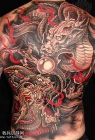 traditionele draak tattoo patroon