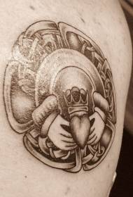 Modello tatuaggio tatuaggio celtico a forma di logo