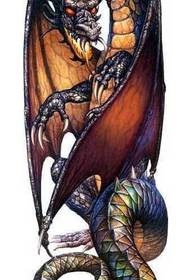 rare rare faul Dragon Dragon Muster 148659 - Extrem majestéitescht traditionellt Dragon Gott Muster