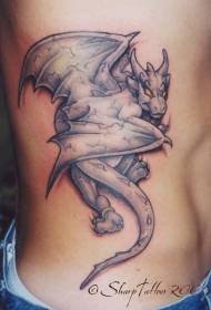 side rib stone ghost stone tattoo pattern