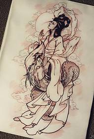 traditional maid by dragon tattoo pattern manuscript