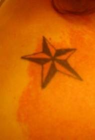 oltre a stoffa classica stella simbolo tatuaggio modello
