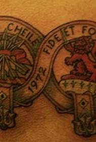 foto tatuaggio logo clan colore