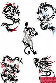 e Set vu ganz feminine Totem Dragon Tattoo Muster Dragon Dragon Totem Tattoo Biller