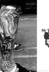 Pattern ng Classic Big Dragon Leg Tattoo