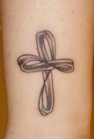 infinito símbolo cruz tatuagem padrão