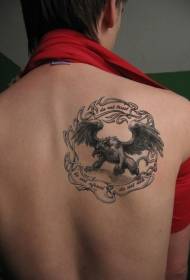 hombro Negro Murray Fen bestia tatuaje foto