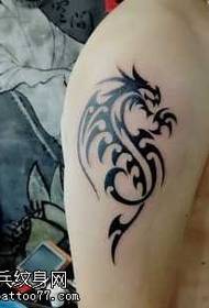arm trend classic totem dragon tattoo pattern