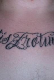 vrat latino abeceda cvijet tetovaža uzorak