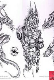 Образец татуировки дракона: европейский и американский образец татуировки дракона