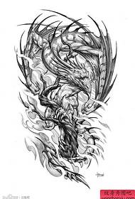 Domainering Dorpêçkirina Super Handorn Ewropî û Amerîkî Dragon Tattoo Manuscript