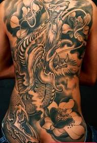 Tattoo Pattern: Back Tattoo Pattern Super Cool Super Handsome Super Back Tattoo Pattern Boutique