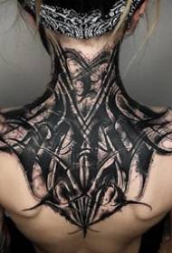 Dead Black Death Black set dominirajućih boja privlači ugled tetovaža