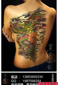 ljepota zgodan klasični uzorak tetovaža zmajeva