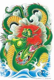 „Prajna“ galvos tatuiruotės tatuiruotės modelis