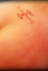 Simbolo di croce incruciata Tatuaggio di carne