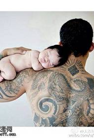 baya tsarin zane-zane na tattoo dragon