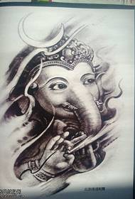 Tradiční sloní tetování vzor