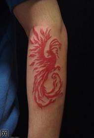 modeli i tatuazhit të phoenix të plotë të ngjyrave të krahut