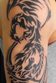 Arm Tribe Phoenix Totem Tattoo លំនាំ