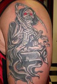 Arm Death Tattoo Pattern 150591-waist rose skull tattoo pattern