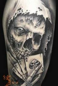 Смертний череп татуювання візерунок