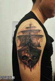 arm anchor tattoo pattern