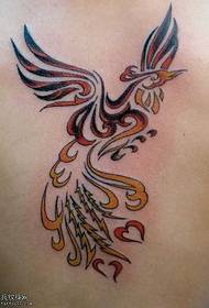 назад элегантный рисунок татуировки тотем Phoenix