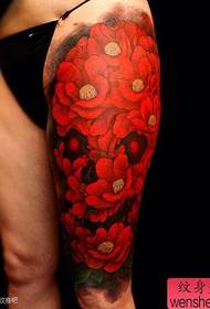 πόδι Δημοφιλή κλασικά μοτίβα τατουάζ παπαρούνες