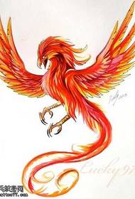 manuscript phoenix tattoo pattern