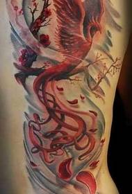 m'chiuno maonekedwe okongola a Phoenix nirvana tattoo